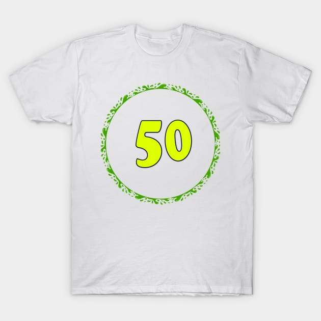 50 Years Old t shirt gift 50th T-Shirt by hardworking